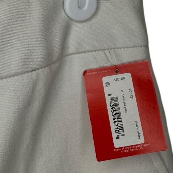 Spanx Slim Straight White Pants NEW Size S - Picture 2 of 6